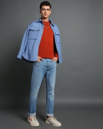 Men 512 Mid-Wash Slim Tapered Fit Jeans
