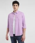 Tailored Fit Shirt with Logo Embroidery