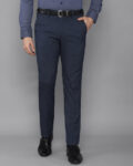 Men Checked Slim Fit Trousers