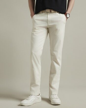 Cotton Mid Rise Loose Trousers
