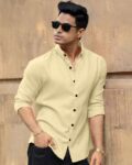 Men Tailored Fit Cotton Shirt