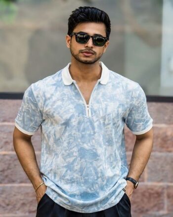 Textured Regular Fit Polo T-shirt
