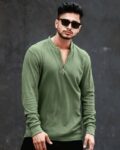 Men Extra Slim Fit Henley T-Shirt