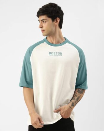 Typographic Print Crew-Neck T-Shirt