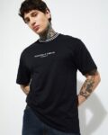 Men Round Neck Stylised Fit T-Shirt