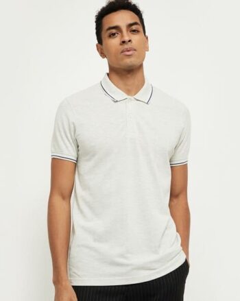 Men Slim Fit Polo T-Shirt