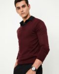 Men Regular Fit Hoodie with Brand Print