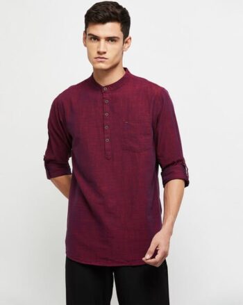 Short Kurta with Patch Pocket