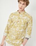 Men Printed Slim Fit Short Kurta