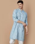 Mandarin Collar Kurta with Full Sleeves
