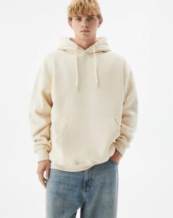 Men Oversized Fit Hoodie with Kangaroo Pockets