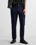 Men Straight Fit Flat-Front Chinos
