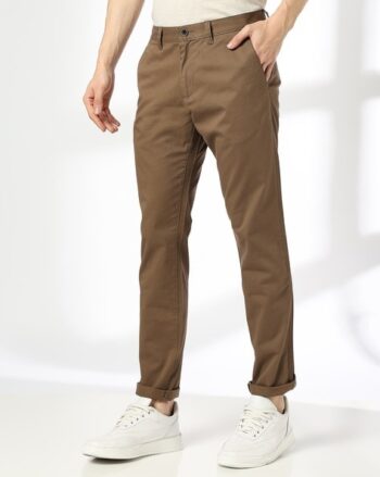 Flat Front Trouser with Drawstring Waist