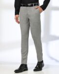 Men Flat-Front Slim Fit Trousers