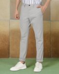 Straight Fit Pull-On Trousers