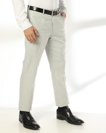Pin Striped Smart Wide-Leg Pleated Trousers