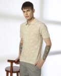 Men Printed Slim Fit Polo T-Shirt