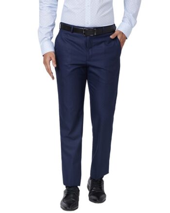 Men Relaxed Fit Pleated Trousers