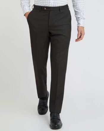 Slim Fit Flat Front Cargo Pants with Drawstring