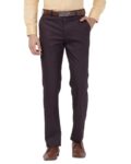 Men Cropped Fit Flat-Front Chinos