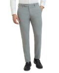Men Straight Fit Flat-Front Pants