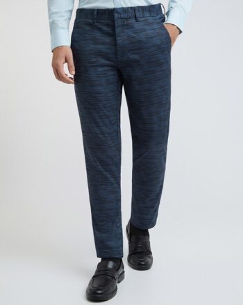 Men Heathered Slim Fit Pants