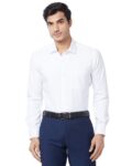 Men Tailored Fit Shirt with Logo Embroidery