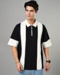Men Striped Relaxed Fit Polo T-Shirt