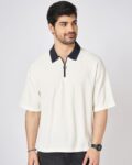 Men Oversized Fit Polo T-Shirt