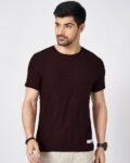 Men Striped Slim Fit Round-Neck T-Shirt