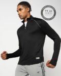 Men Regular Fit High-Neck T-Shirt
