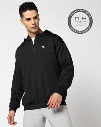Men Regular Fit Hoodie with Kangaroo Pockets