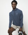 Men Regular Fit Jacquard Hoodie Jacket