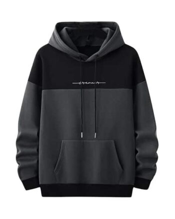Men Regular Fit Hoodie with Kangaroo Pockets