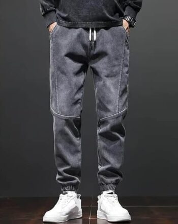 Men Heavily Washed Jogger Jeans