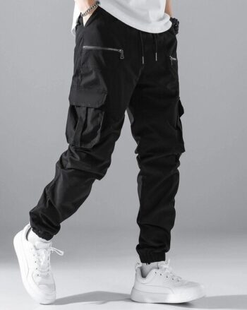 Flat-Front Cargo Pants with Insert Pockets