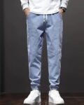 Men Heavily Washed Jogger Jeans