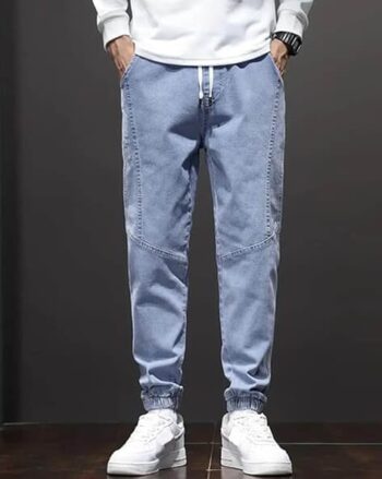 Men Heavily Washed Jogger Jeans