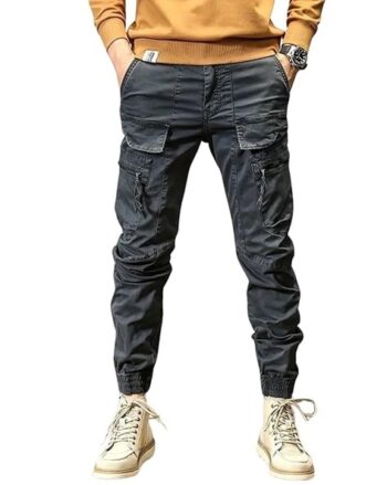 Men International Regular Fit Flat-Front Chinos