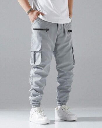 Flat-Front Slim Fit Cargo Trousers