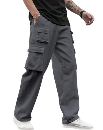 Men Striped Relaxed Fit Chinos