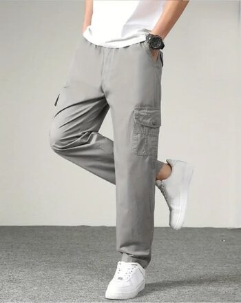 Men Relaxed Fit Jogger Pants with Insert Pockets