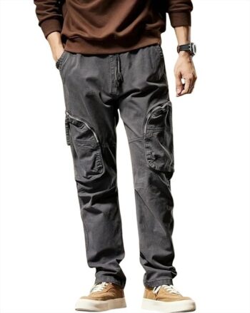 Men Solid Slim Fit Trousers