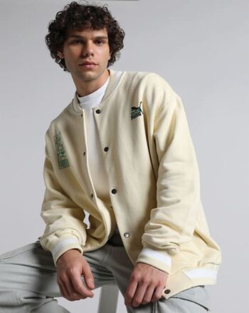 Men Oversized Fit Crew-Neck Pullover
