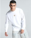 Men Regular Fit V-Neck Sweatshirt