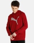 Men Oversized Fit Typographic Print Hoodie