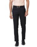 Men Pleated Slim Fit Trousers