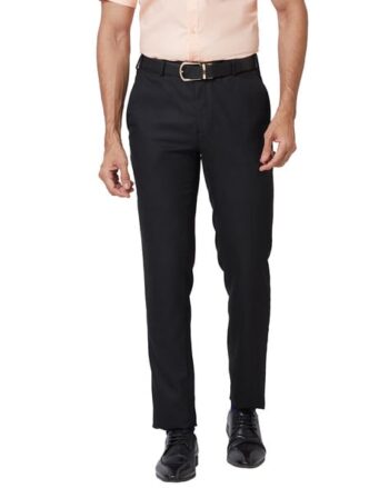 Men Pleated Slim Fit Trousers