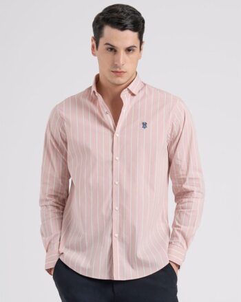 Men Shirt with Band Collar