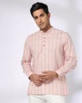 Men Printed Slim Fit Short Kurta